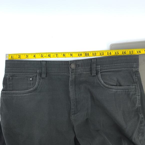 Calvin Klein Men 34X29 Gray Pull On Elastic Waist Stretchy Denim Straight Jean - Picture 13 of 16